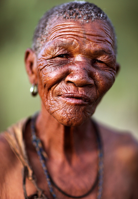 Old woman, Bushmen